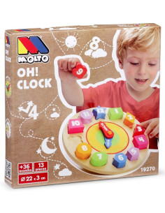 RELOJ PUZZLE MADERA MOLTO