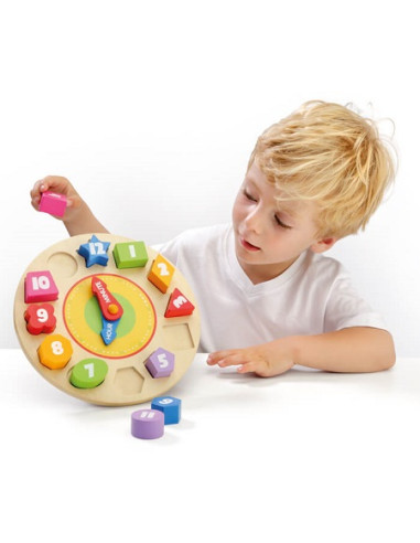 RELOJ PUZZLE MADERA MOLTO