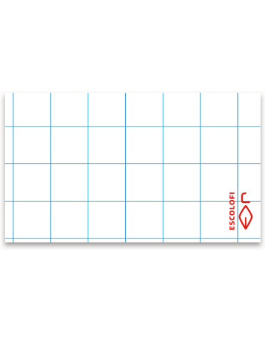 LIBRETA ESCOLOFI Fº 50 H 5x5 ROJA  10 Ud