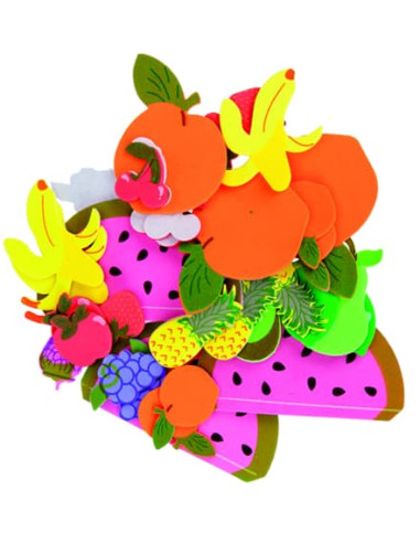 FIGURAS GOMA EVA ADHESIVA FRUTAS