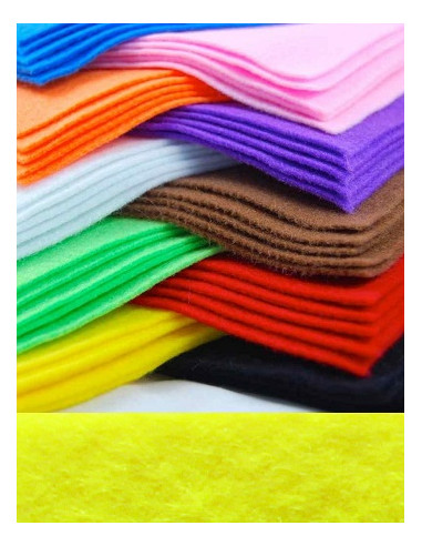 FIELTRO AMARILLO 23x30 cm 10 hojas