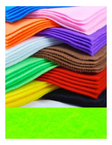 FIELTRO VERDE 23x30 cm 10 hojas