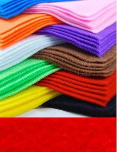 FIELTRO ROJO 23x30 cm 10 hojas