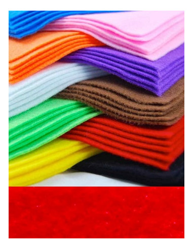 FIELTRO ROJO 23x30 cm 10 hojas