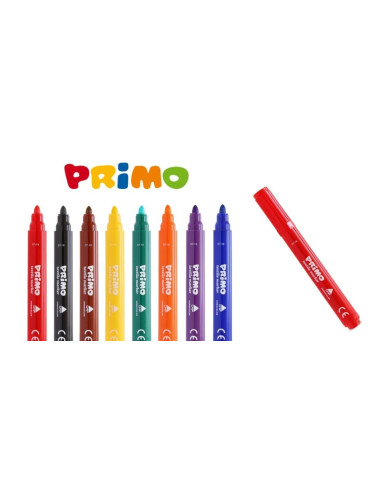 ROTULADORES TEXTIL PRIMO 8 COLORES