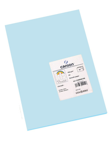 CARTULINA CANSON A4 AZUL CIELO 50 h.