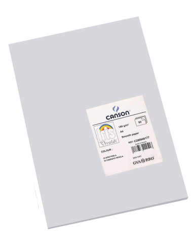 CARTULINA CANSON A4 GRIS PERLA 50 h.