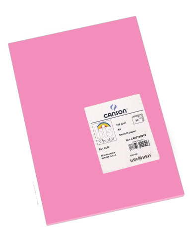CARTULINA CANSON A4 ROSA CHICLE 50 h.