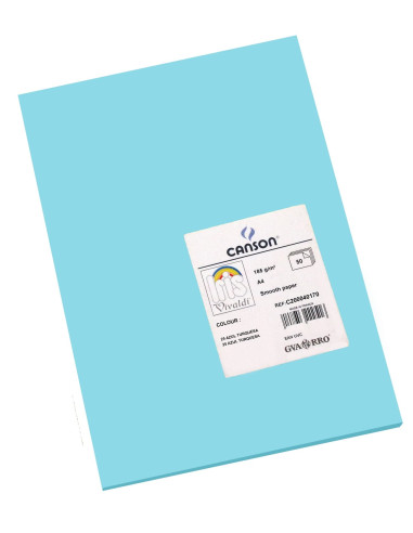 CARTULINA CANSON A4 AZUL TURQUESA 50 h.