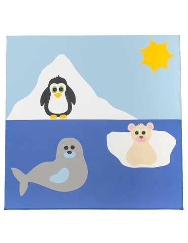 ALFOMBRA ANIMALES POLARES 200 x 200 x...