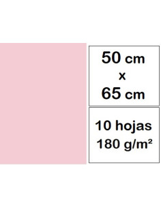 CARTULINAS 50x65 cm 10 h ROSA