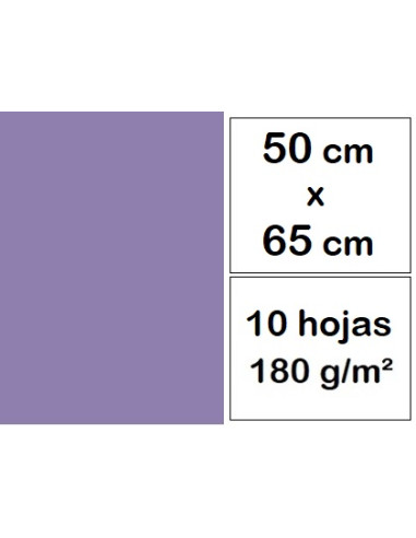 CARTULINAS 50x65 cm 10 h VIOLETA