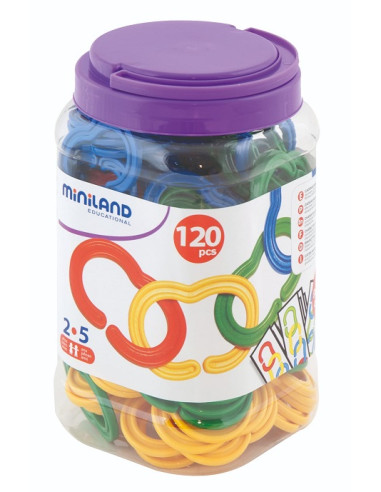 CADENAS ENGARZABLES MINILAND 120 PIEZAS