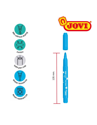ROTULADOR MAXI JOVI 12 colores SURTIDOS