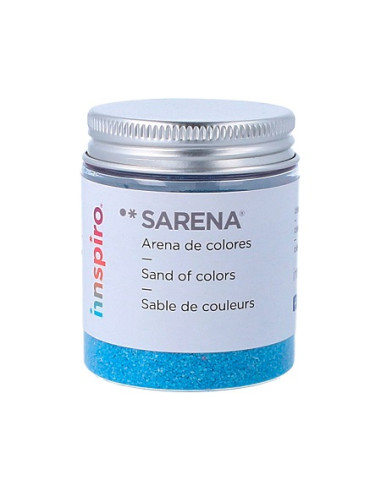 ARENA DE COLORES 100 g. AZUL TURQUESA