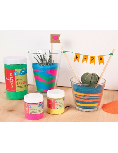 ARENA DE COLORES 100 g. FUCSIA