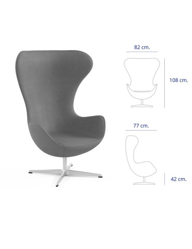 BUTACA CHARLOTTE GRIS