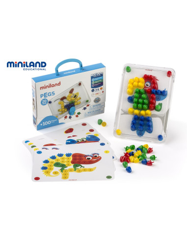 MALETÍN PEGS 20 mm 100 pzs MINILAND