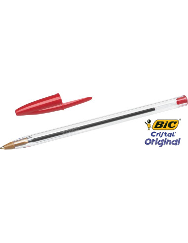 BOLIGRAFO BIC CRISTAL ROJO CAJA 50 uds
