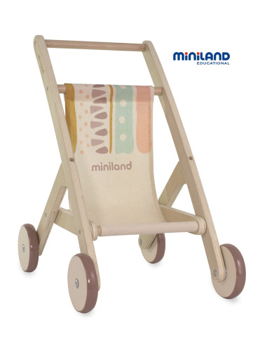 CARRITO MUÑECO MADERA MINILAND