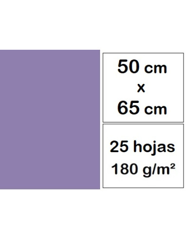 CARTULINAS 50x65 cm 25 h VIOLETA