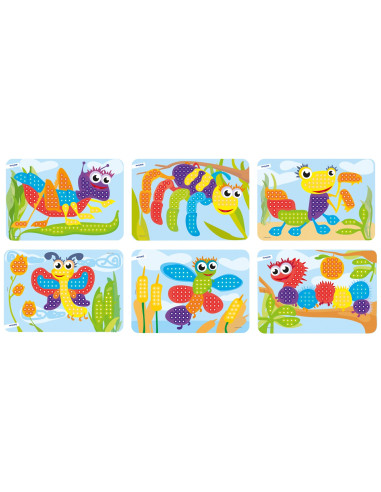 PLANTILLAS PEGS 10 mm. 6 Uds. MINILAND