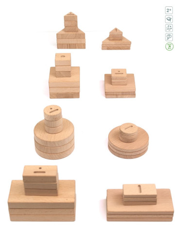 BLOQUES SENSORIAL LÓGICOS ANDREU TOYS