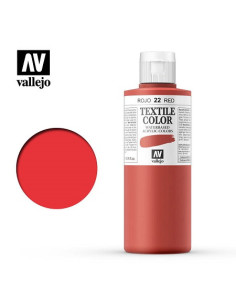 PINTURA TEXTIL ROJO 200 ml.