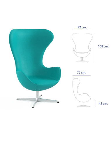 BUTACA CHARLOTTE TURQUESA