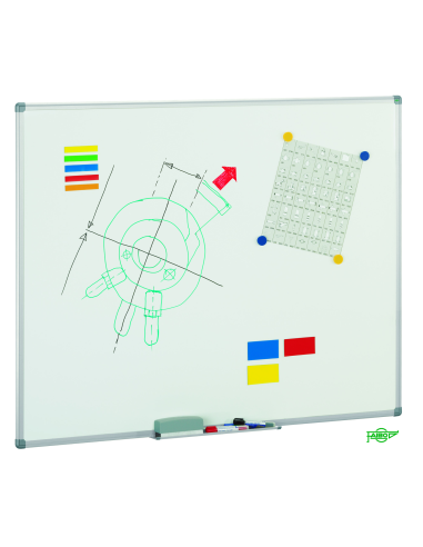 PIZARRA BLANCA MATE ACERO FAIBO 122 X...