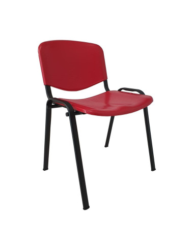 SILLA FISSA POLIPROPILENO TUBO NEGRO...