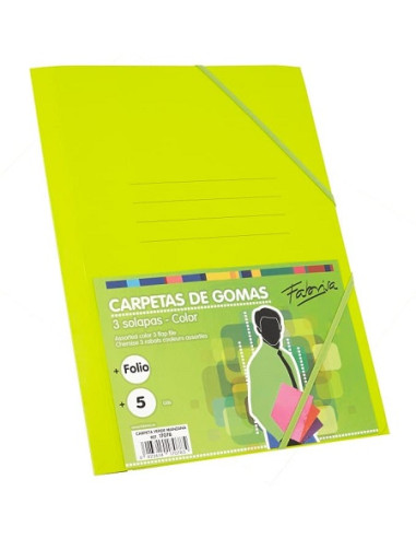 Carpeta Folio solapas cartón MANZANA