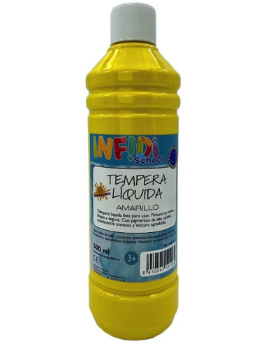 TEMPERA LIQUIDA INFIDI 500 ml AMARILLA