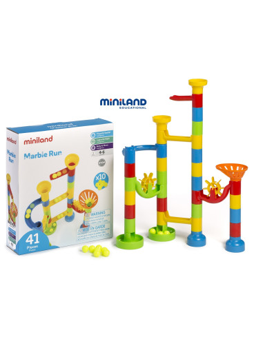 CIRCUITO DE BOLAS 41 pzs MARBLE MINILAND