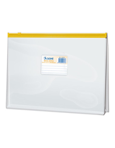 BOLSA ZIPPER Fº APAISADO AMARILLO 24...