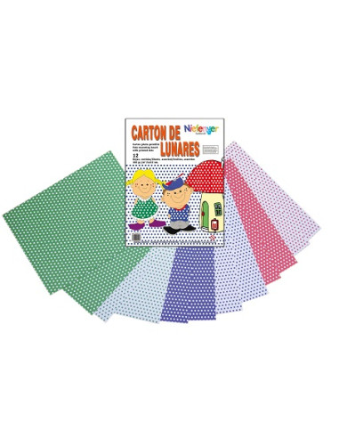 CARTÓN LUNARES 24 x 32 cm. 12 LÁMINAS