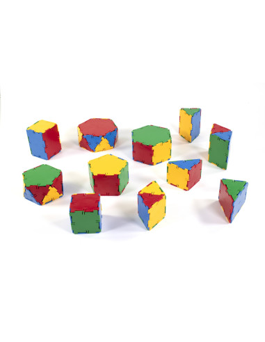 GEOMETRÍA Y VOLUMEN SET PRISMAS MINILAND