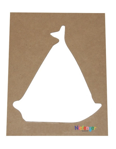 PLANTILLA FORMA BARCO VELERO 4 Uds.