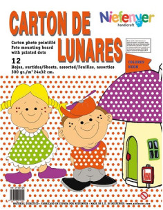 CARTÓN LUNARES NEÓN 24 x 32...