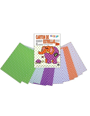 CARTÓN RAYAS 24 X 32 cm. 12 LÁMINAS