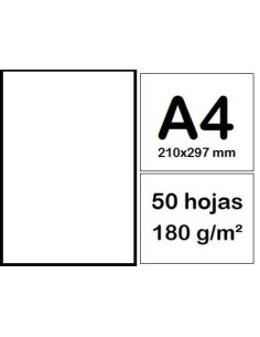 CARTULINAS A4 50 h BLANCAS