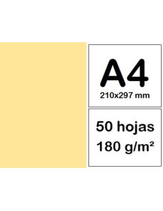 CARTULINAS A4 50 h CREMA