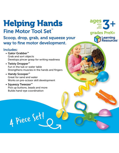 HERRAMIENTOS MOTRICIDAD FINA 4 PZAS...