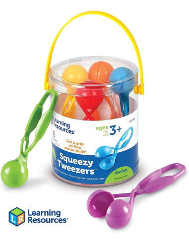 PINZAS SQUEEZY 6 Uds LEARNING RESOURCES
