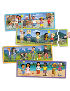 SET PUZZLES FAMILIAS MUNDO... 2