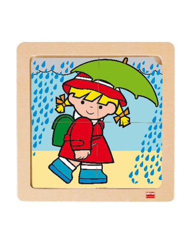 PUZZLES ZARO Y NITA 4 PIEZAS AKROS