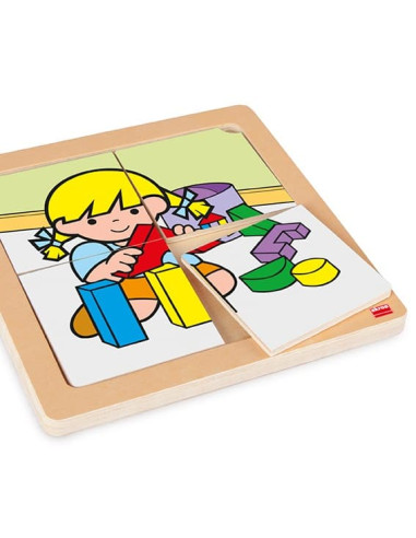 PUZZLES ZARO Y NITA 4 PIEZAS AKROS