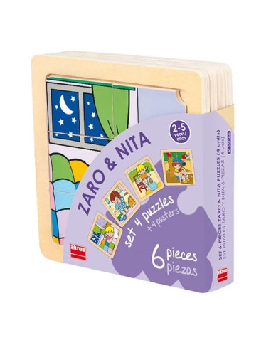 PUZZLE ZARO Y NITA 6 PIEZAS AKROS