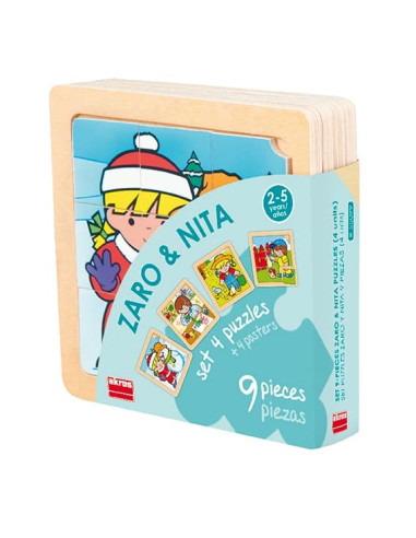 PUZZLE ZARO Y NITA 9 PIEZAS AKROS