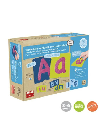 TACTO-FICHAS DE LETRAS Y SIGNOS DE...